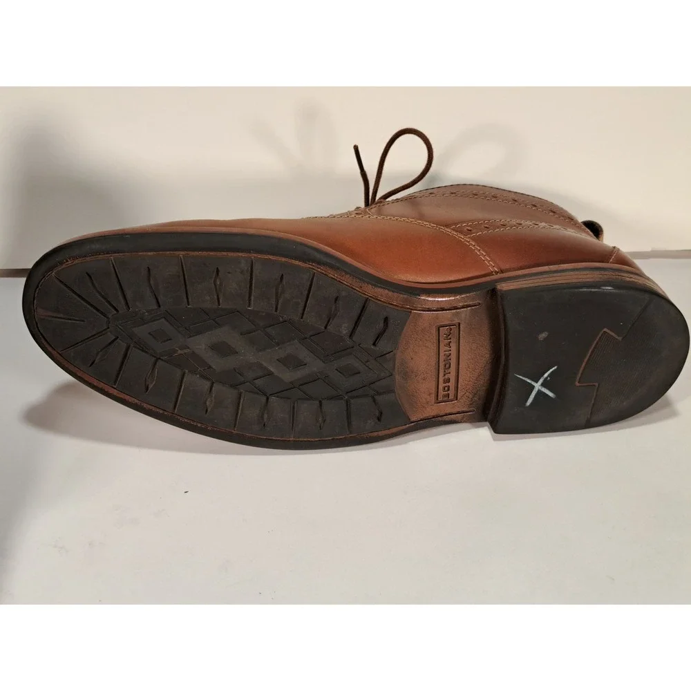 Bostonian Mens Brown Leather Wingtip Brogue Chukka‎ Boots 26119393 Size 12 M